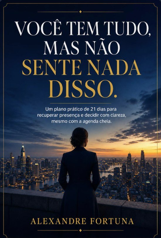 Capa do ebook Você tem tudo, mas não sente nada disso, de Alexandre Fortuna